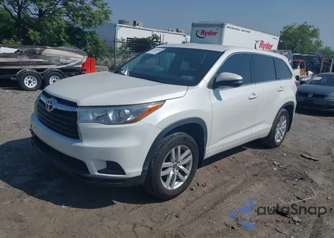 2016 Toyota Highlander Le V6 from USA, damaged, VIN 5TDBKRFH8GS281511